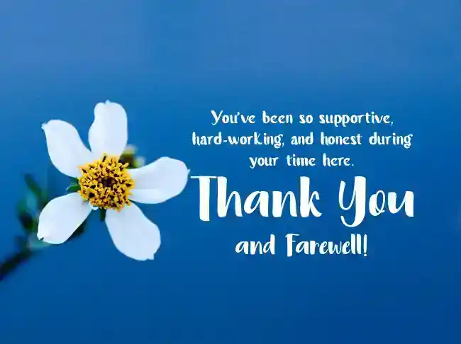 farewell message to employee retiring