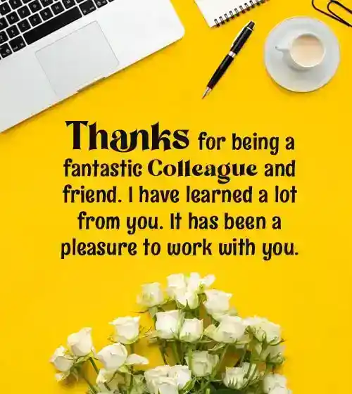 thank you messages for colleagues when leaving