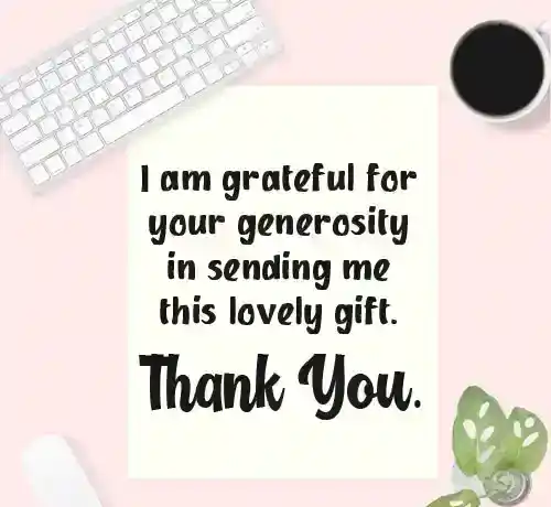 thank you message to colleagues for gift