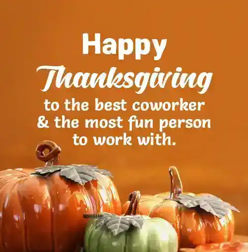 happy thanksgiving message to coworkers
