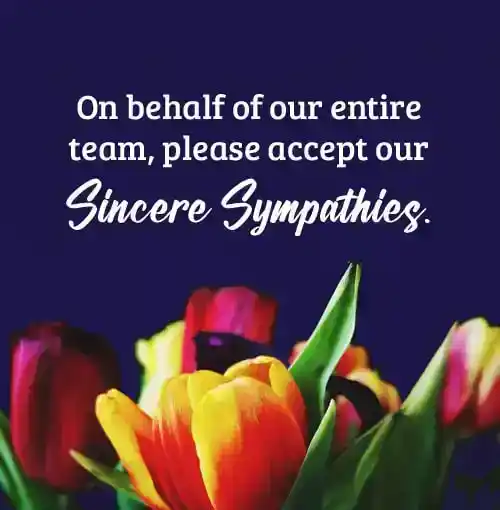sympathy card messages for coworker