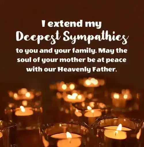 condolence message to colleague on death of mother