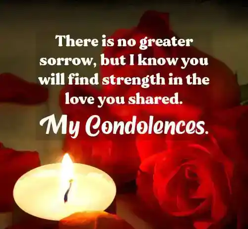condolence message to colleague on death of spouse