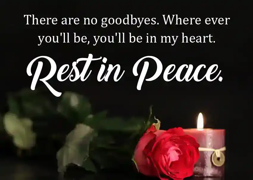 Message to Say Rest in Peace