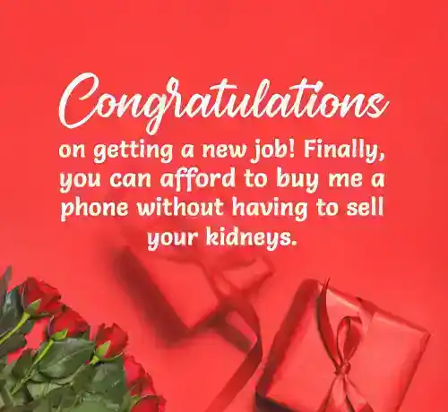 funny new job wishes