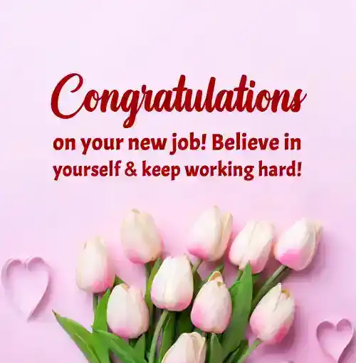 congratulations messages for new job