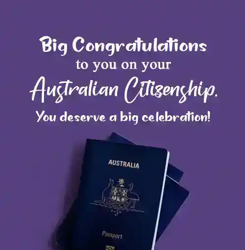 congratulations message for australian citizenship