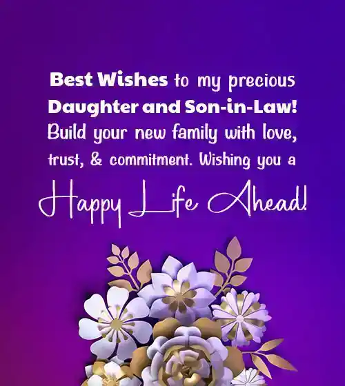wedding wishes to daughter and son in-law