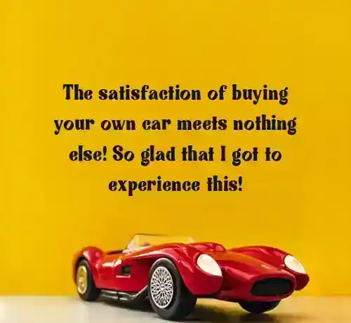 blessed with a new car quotes