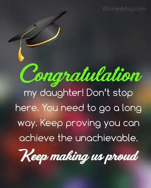 graduation messages for daughter