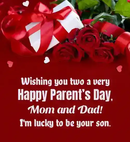 parents day wishes from son