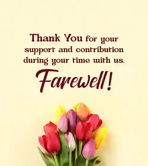 farewell wishes