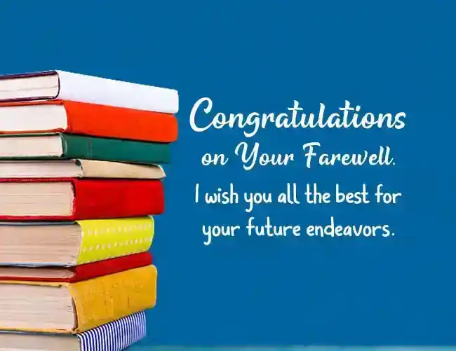 farewell message to students