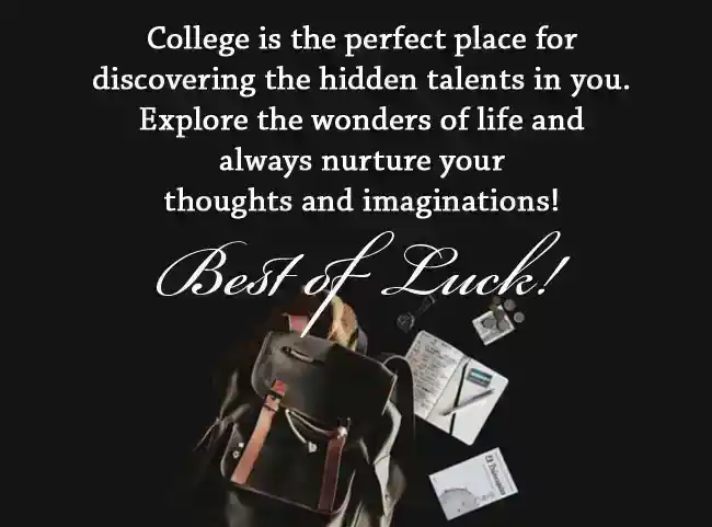 Leaving for College Wishes