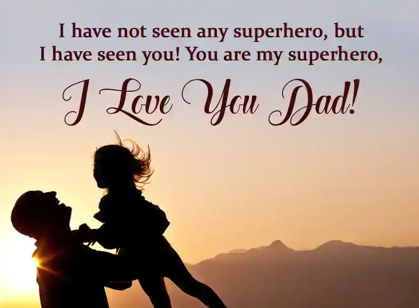 Sweet Love Message for father from Daughter