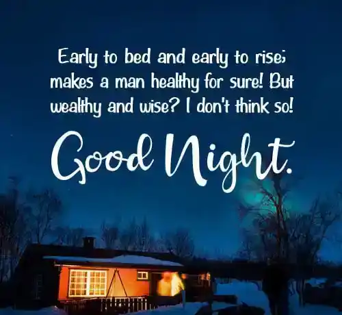 funny good night message for friend