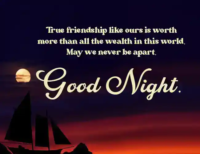 good night message for friend