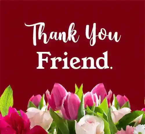 thank you message for a friend