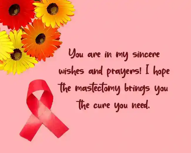 get well wishes after mastectomy