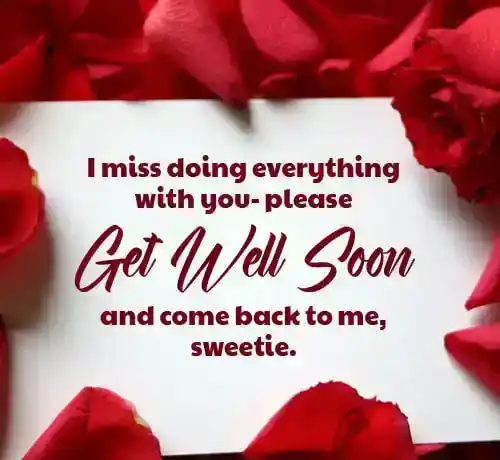 emotional get well soon message for her