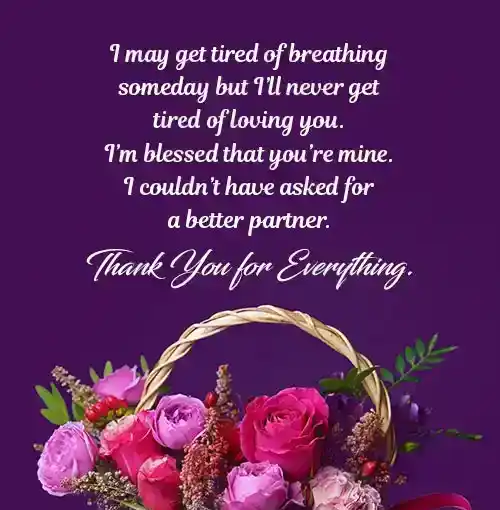thank you paragraph for her