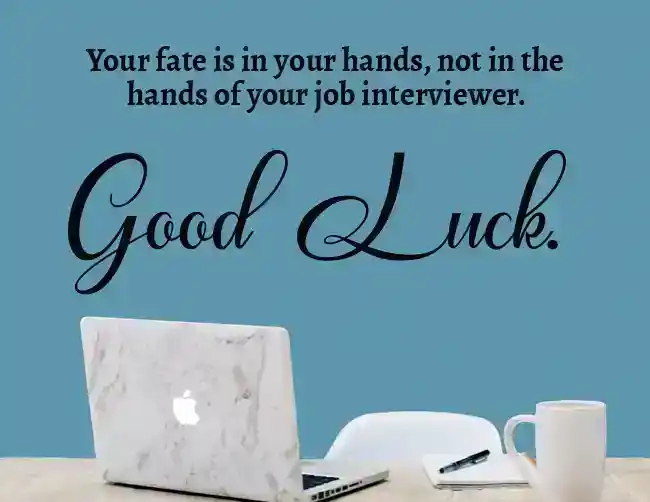 good luck message for interview