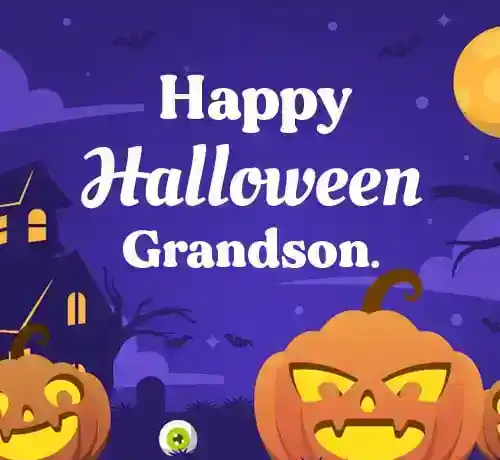 Glædelig Halloween til mit barnebarn