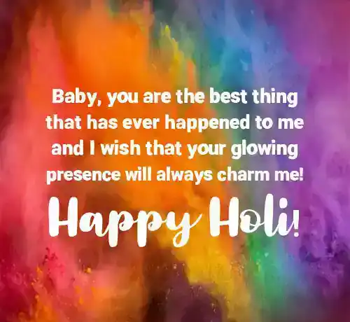Romantic Holi Wishes for Her