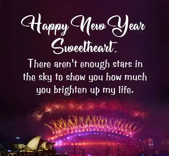 happy new year wishes for wife