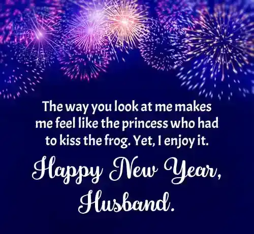 romantic new year wish for husband