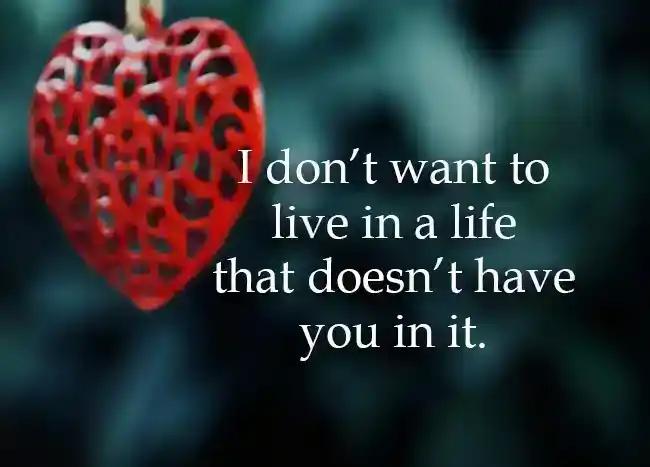 I love you message