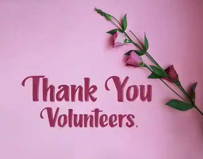 Thank-you-volunteers