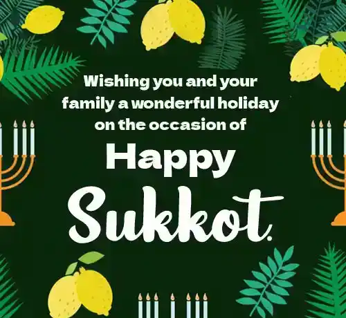 sukkot greetings in English