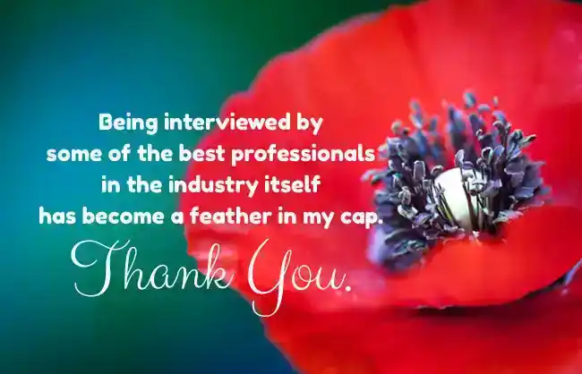 Best Job Interview Thank You Message