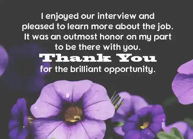 Thank You Messages for Job Appointment