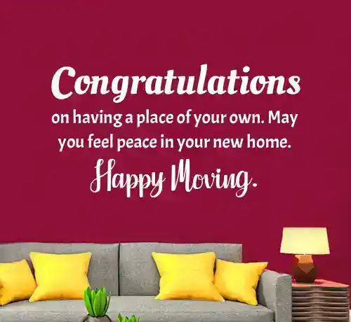 wishes for moving to a new place