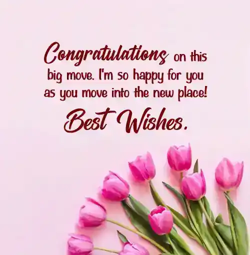 best wishes for transfer to new place