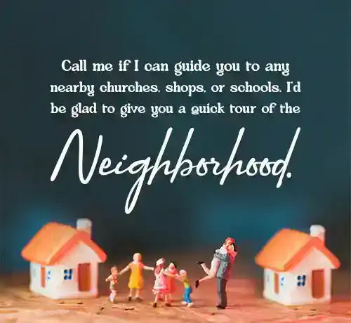 welcome to the neighborhood card messages