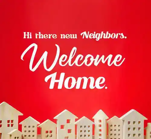 Message de bienvenue aux nouveaux voisins