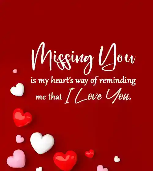 missing you message for my wife