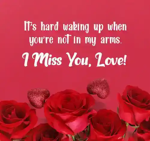 i miss you message for my wife