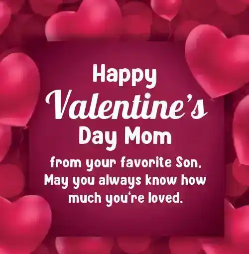 Valentine Messages for Mom from Son