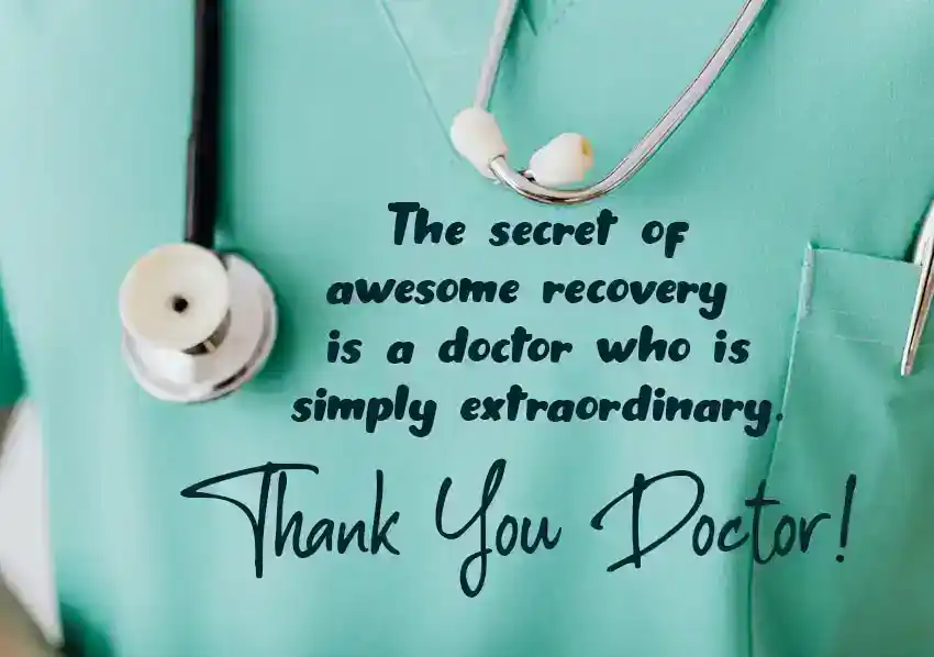 Appreciation Message for Doctor