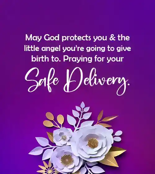 Praying for a Safe Delivery Message
