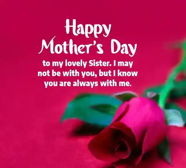 happy mothers day wishes for sister
