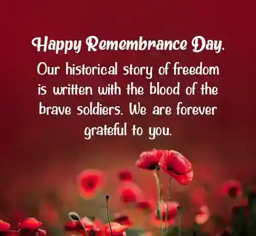 remembrance day message