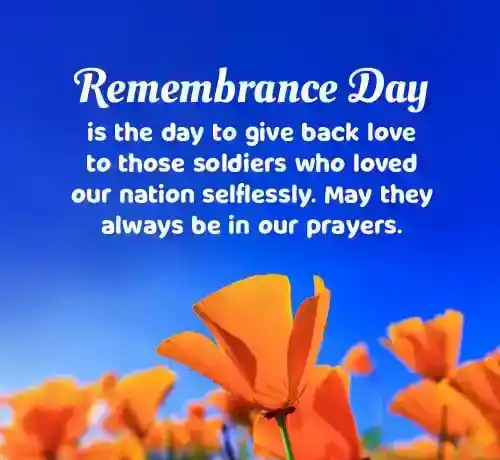 heart touching remembrance day message