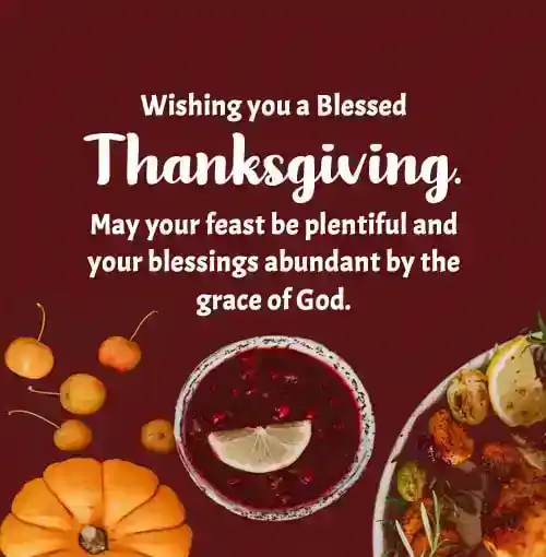 Religious Thanksgiving Message