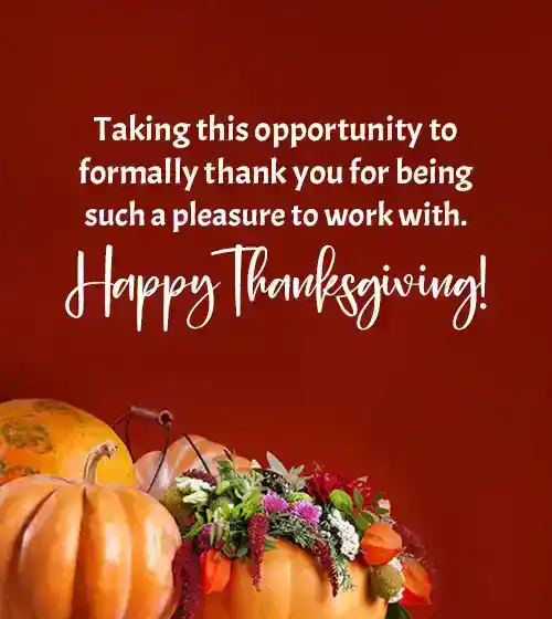 thanksgiving wishes to colleague