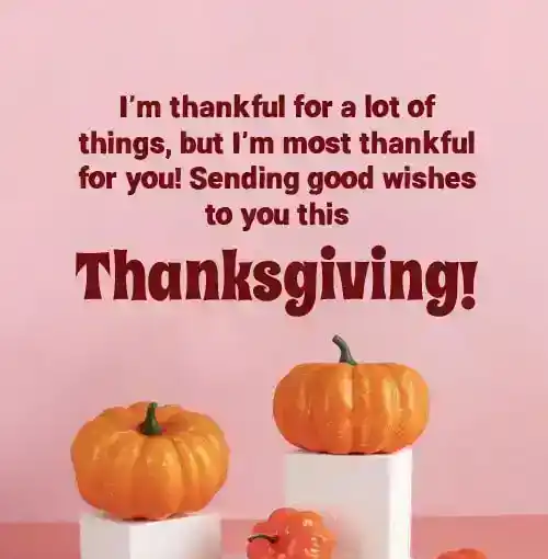 Thanksgiving Wishes for Her